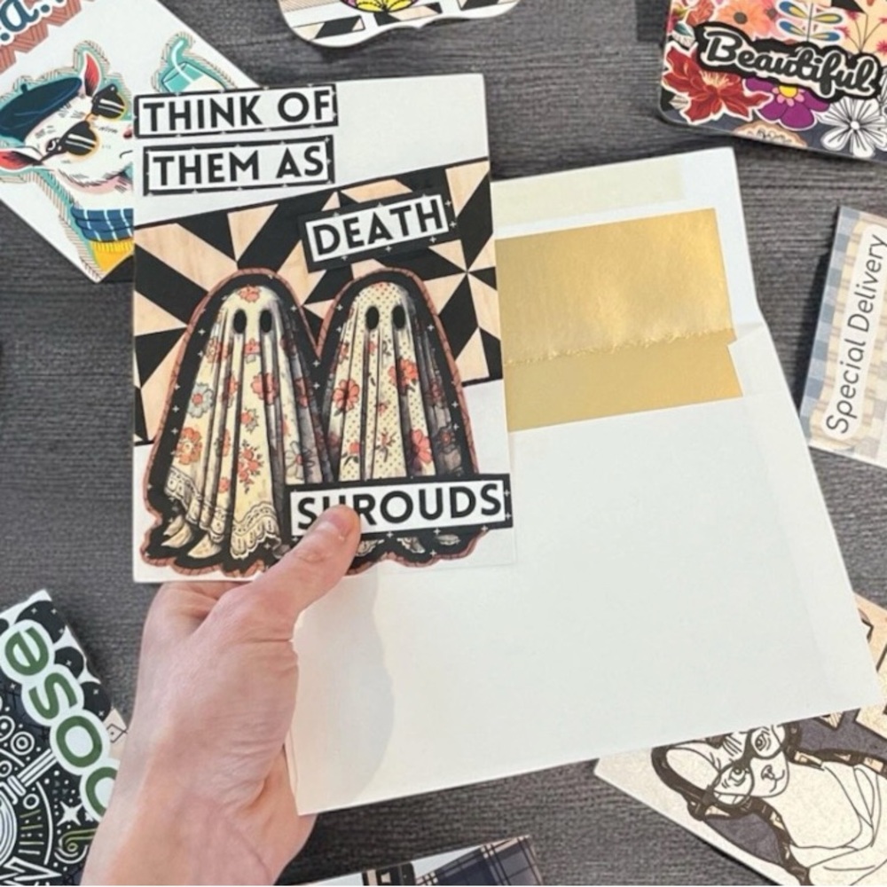BEETLEJUICE Inspired Greeting Card | Handmade | Spooky Card